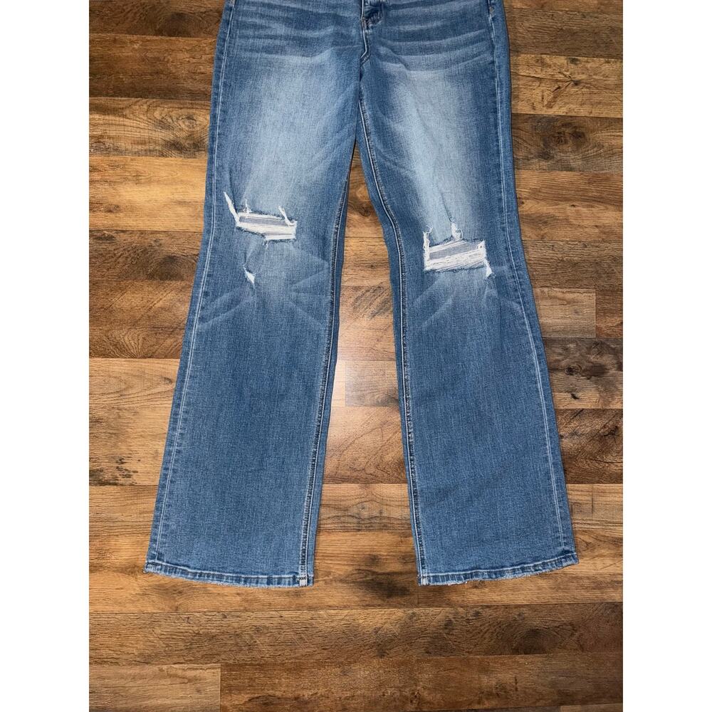 Fly monkey women’s distressed flare jeans - Picture 3 of 16